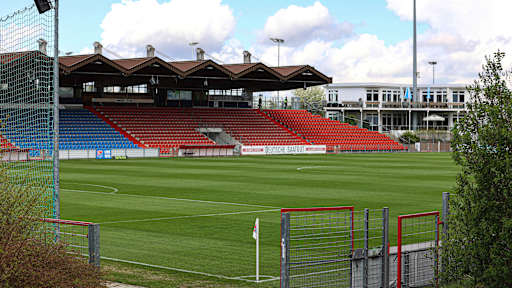 Ein Rundblick des Sportparks Unterhaching.