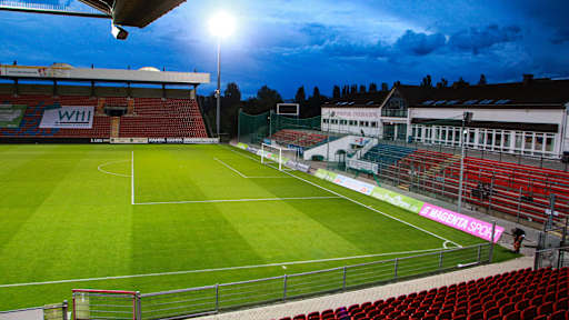 Ein Rundblick des Sportparks Unterhaching.