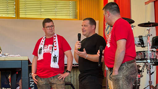 Max Eberl bei den Fanclubbesuchen 2026