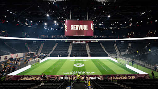 Blick in den SAP Garden vor dem FC Bayern Legends Cup 2026