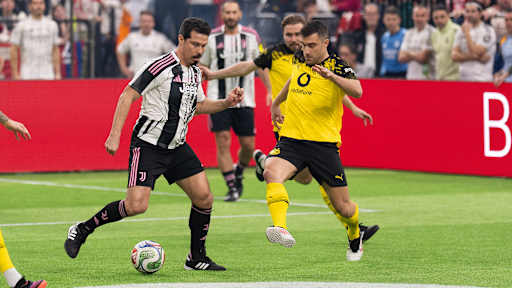 Spielszene aus dem Duell zwischen Juventus Turin und Borussia Dortmund