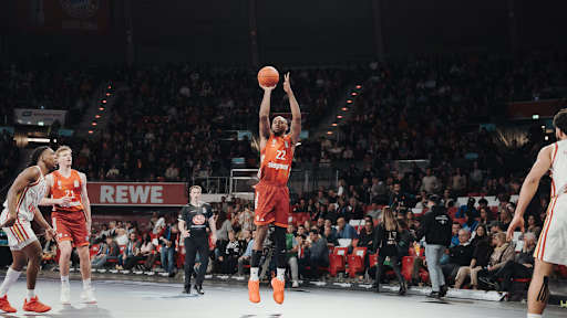 Spielszene aus einem Spiel der FC Bayern Basketballer.