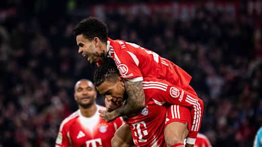 Luis Diaz im Bundesliga-Spiel des FC Bayern gegen die TSG Hoffenheim