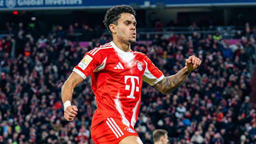 Luis Diaz im Bundesliga-Spiel des FC Bayern gegen die TSG Hoffenheim