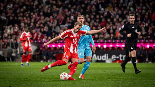 Harry Kane im Bundesliga-Spiel des FC Bayern gegen die TSG Hoffenheim