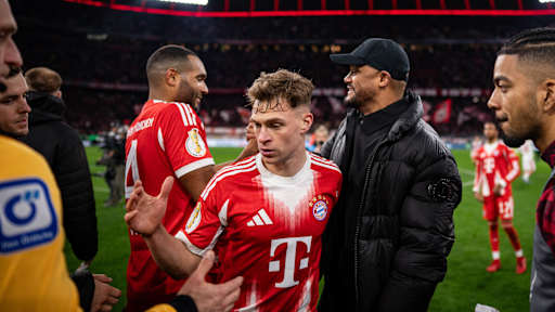 Jonathan Tah in Rot im DFB-Pokal-Viertelfinale gegen RB Leipzig.