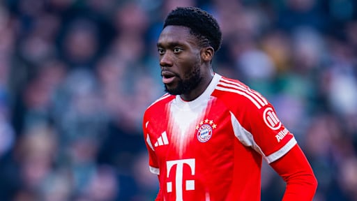 Alphonso Davies in einem Spiel des FC Bayern