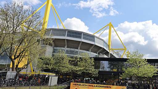 Außenansicht des Dortmunder Stadions
