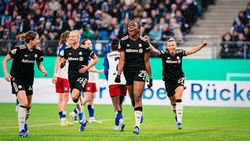 Edna Imade bejubelt den Führungstreffer gegen den Hamburger SV.