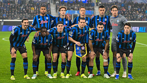 Das Team von Atalanta Bergamo vor dem Champions League-Spiel gegen den FC Bayern