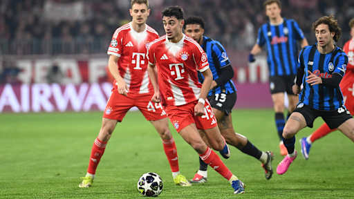 Aleksandar Pavlović im Champions League-Heimspiel des FC Bayern gegen Atalanta Bergamo