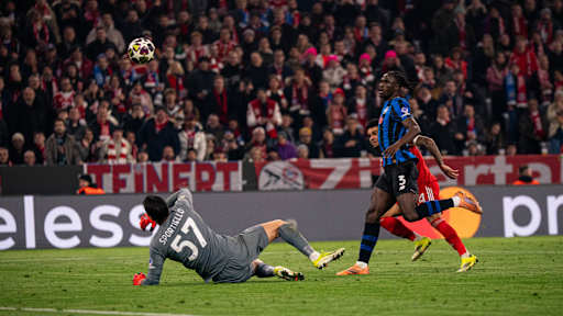 Luis Díaz im Champions League-Heimspiel des FC Bayern gegen Atalanta Bergamo