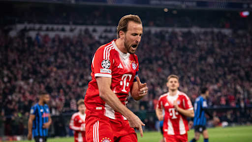 Harry Kane im Champions League-Heimspiel des FC Bayern gegen Atalanta Bergamo