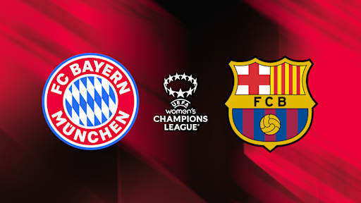 Die Grafik zum Champions League-Halbfinale der FCB-Frauen gegen den FC Barcelona.