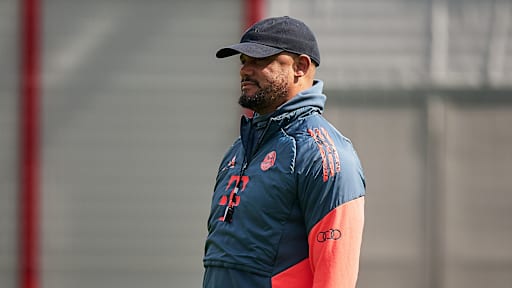 Vincent Kompany in einer Trainingseinheit des FC Bayern