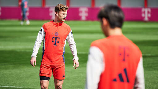Joshua Kimmich in einer Trainingseinheit des FC Bayern
