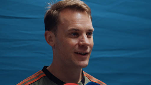 Manuel Neuer im Interview in Madrid