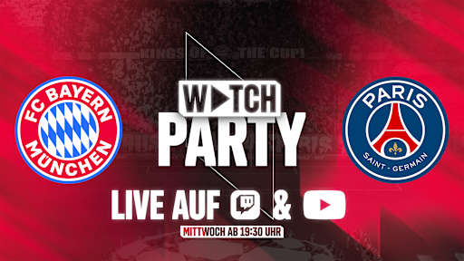 Eine Grafik des FC Bayern vor PSG