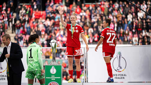 Caro Simon nach dem Pokaltriumph 2026.