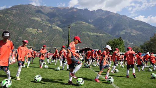 Bild aus dem Fußballcamp in Naturns