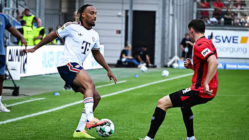 Spielbild aus dem Testspiel des FC Bayern in der Sommervorbereitung auf die Saison 2026/27 beim SV Wehen Wiesbaden
