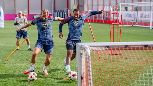 Tah und Kane im Abschlusstraining vor Augsburg