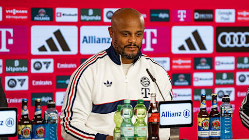 Vincent Kompany spricht im Pressetalk über das Topspiel gegen Leipzig