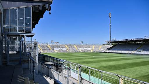 Das leere Grünwalder Stadion.