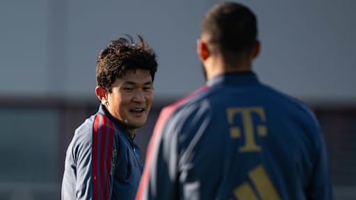 Minjae Kim im Abschlusstraining vor Dortmund