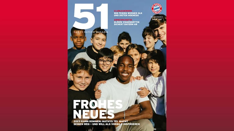 Mathys Tel im FC Bayern Magazin 51 Januar 2023