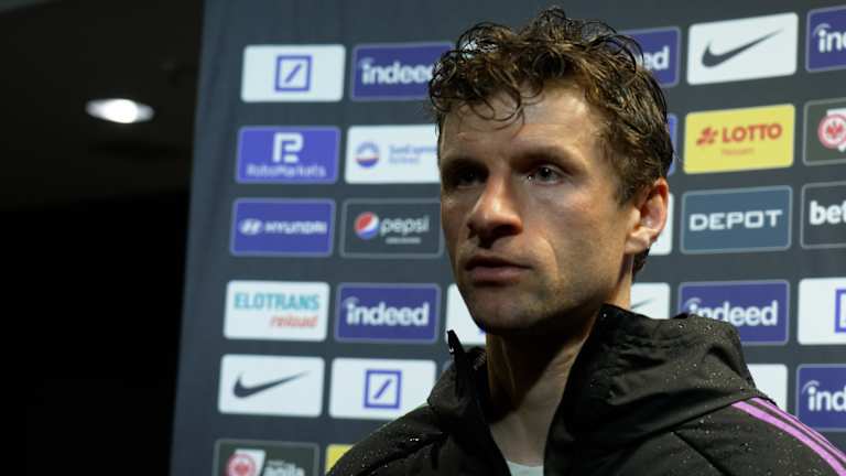 Thomas Müller in interview after Eintracht Frankfurt vs. FC Bayern