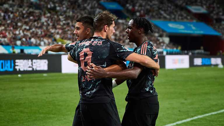 Spielszene aus dem Testspiel FC Bayern - Tottenham Hotspur