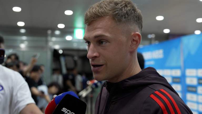 Interview with Joshua Kimmich after FC Bayern's friendly against Tottenham Hotspur in Seoul on the Audi Summer Tour 2024.