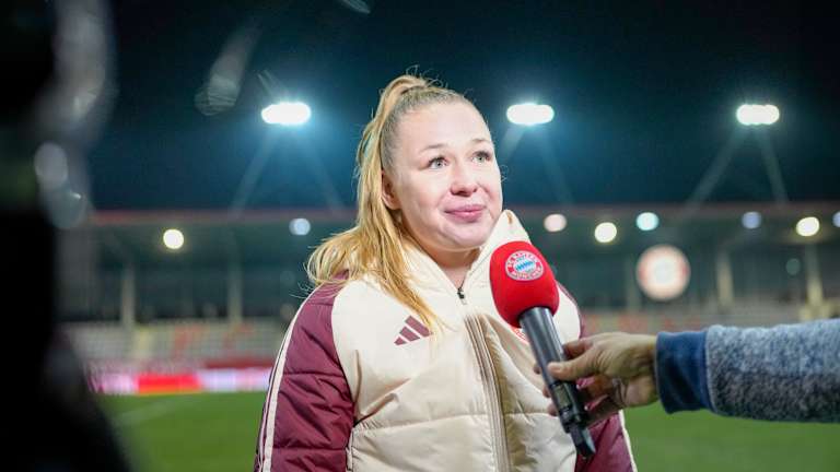 Weronika Zawistowska im Interview nach dem Spiel gegen Vålerenga Oslo