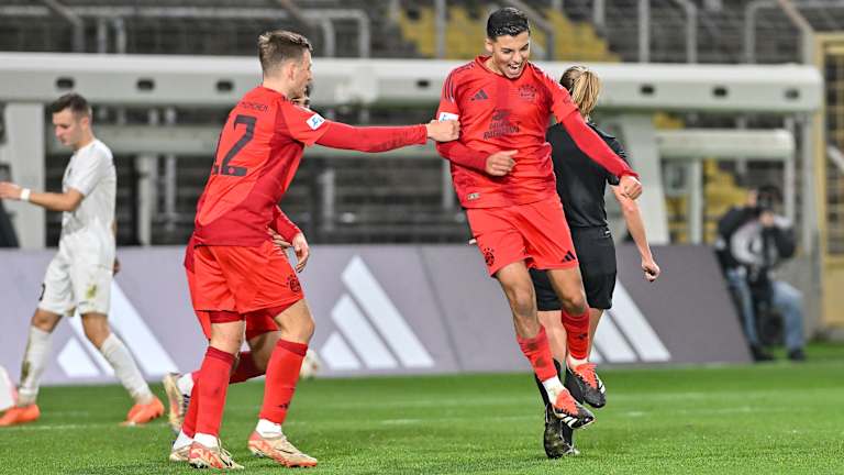 FC Bayern Amateure-Spieler Timo Kern und Davide Dell'Erba