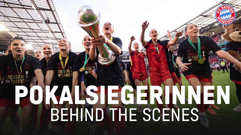FC Bayern Women DFB Cup celebrations
