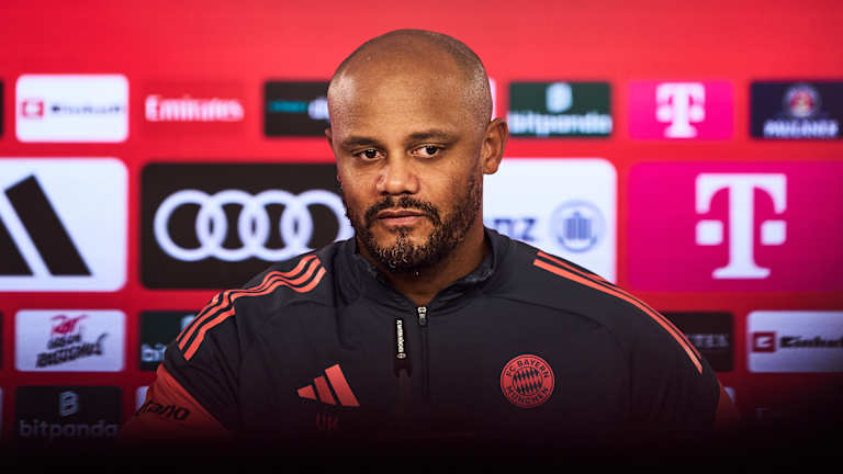 Vincent Kompany spricht im Pressetalk