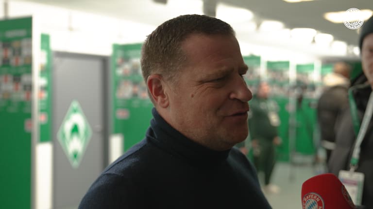 Max Eberl spricht im Interview nach dem Bremen-Spiel