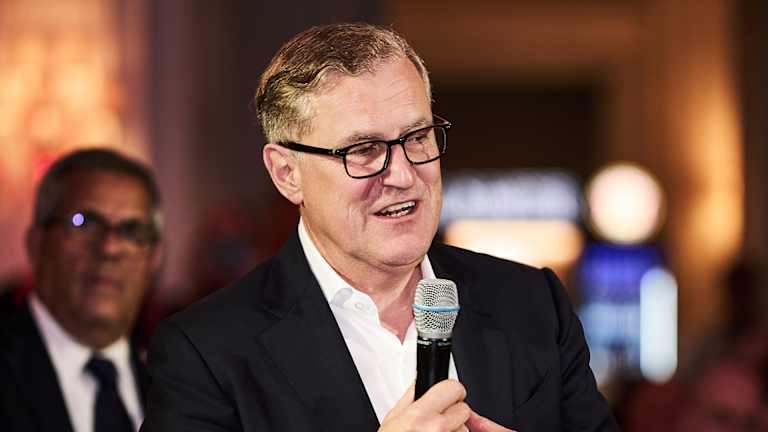 Jan-Christian Dreesen auf dem Bankett