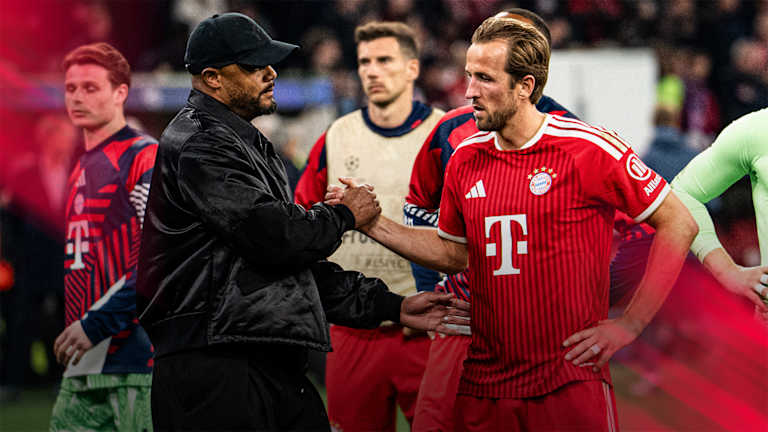 Handshake von Kompany und Kane nach dem PSG-Spiel