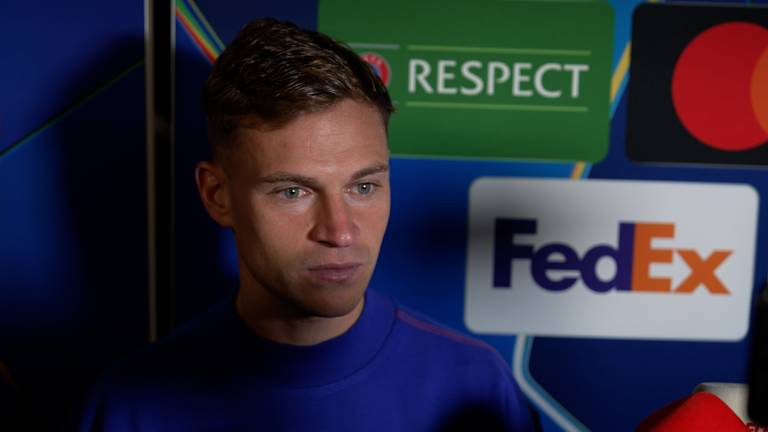Joshua Kimmich im Interview nach dem Champions League-Spiel in Stavanger
