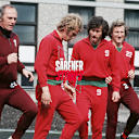 "Uns Udo" an der Säbener Straße: Lattek 1970 mit seinen Schülern wie Uli Hoeneß, Paul Breitner und Katsche Schwarzenbeck.