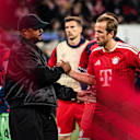 Handshake von Kompany und Kane nach dem PSG-Spiel