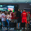 Jugendliche beim Workshop in der Allianz Arena