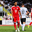 Thibault Maspimby schaut im Spiel gegen Ulm nach links.