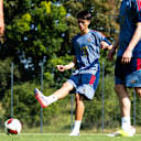 Matteo Maric passt den Ball.