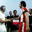 Willkommen im Olympiastadion: Stan Libuda und Franz Beckenbauer 1972.