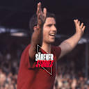 Fast schon in der Bundesliga! Gerd Müller feiert beim vorentscheidenden 5:0 1965 gegen Saarbrücken.