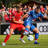 Spielszene aus dem Freundschaftsspiel FC Rottach-Egern vs. FC Bayern