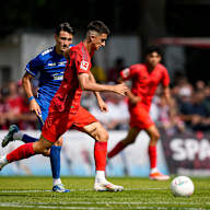 Scene from the friendly 1. FC Düren vs. FC Bayern